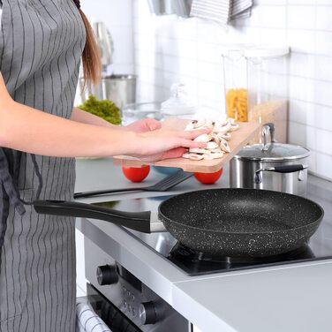 Набір сковорідок Joeji's Kitchen 3 штуки для індукції, антипригарне покриття