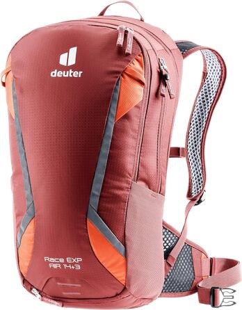 Рюкзак велосипедний Deuter Race Exp Air 14 л унісекс, redwood-paprika
