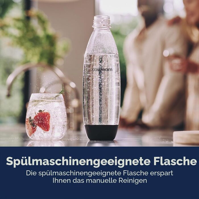 Сифон для газування води SodaStream Terra (чорний) з пляшкою CO2 та DWS