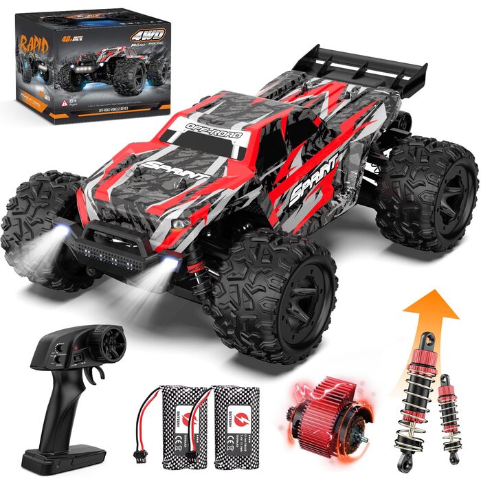 Радіокерований позашляховик 1:18 40 км/год 2.4GHz 4WD для дітей та дорослих. RC дрифт-трак, баггі для перегонів на вулиці та бездоріжжі.