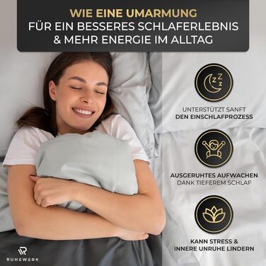 Обтяжена ковдра 2в1 з чохлом 8 кг, 135x200 см, сертифікат Oeko-Tex, терапевтична ковдра для дорослих для покращення сну