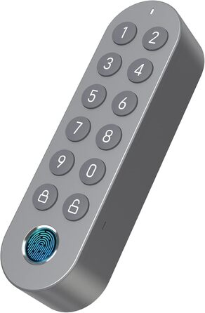 Розумний електронний кодовий замок Lockin G30, IPX5, безключовий, контроль доступу, підтримка віртуальних паролів і гостьових кодів, для вхідних дверей, сірий