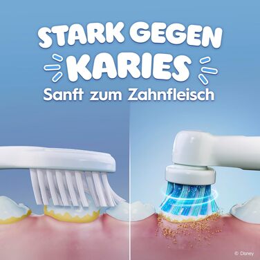 Дитяча електрична зубна щітка Oral-B Pro Kids 3+ Король Лев (Білий/Червоний), з 1 додатковою насадкою та білим футляром