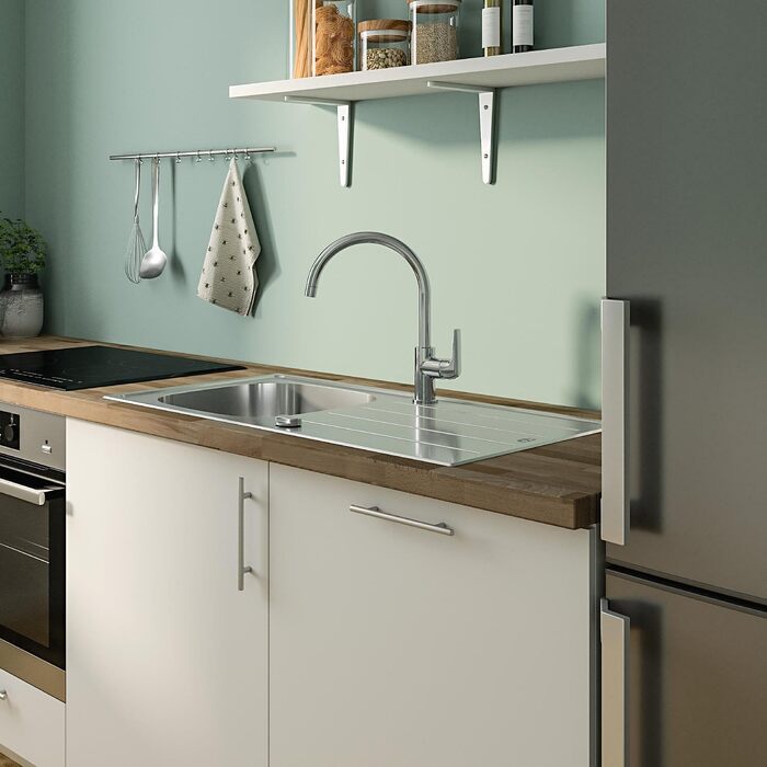 Змішувач кухонний GROHE Start Flow з високим виливом, поворотний на 360°, хром - 31555001