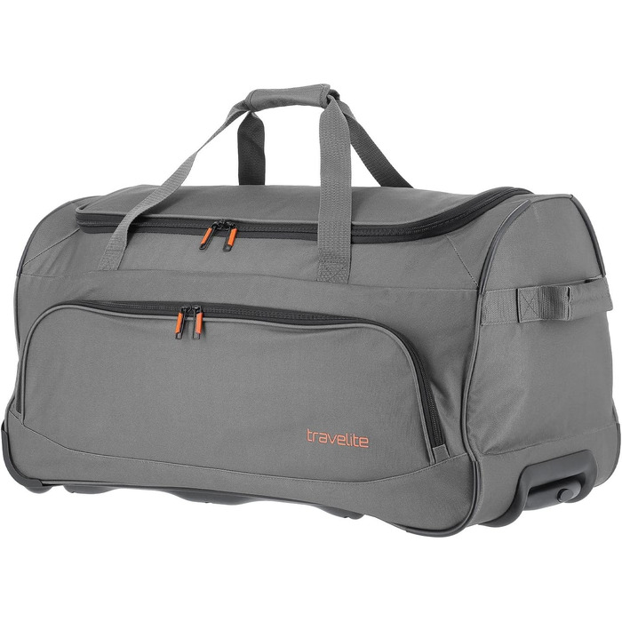 Дорожня сумка на колесах Travelite Basics Fresh L, 71 см, 89 л, антрацит (сірий)