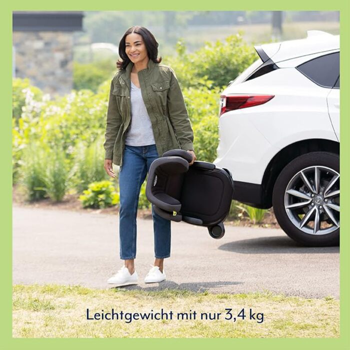 Автокрісло Graco Junior Maxi i-Size R129 (100-150 см), 3.5-12 років, чорний Midnight, з підсклянником, регульовані підлокітники та підголівник