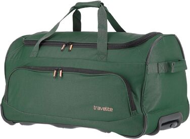 Дорожня сумка на колесах Travelite Basics Fresh L, 89 літрів, темно-зелена, 71 см