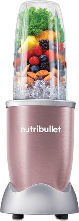 Смузі-блендер Nutribullet Pro 900 Вт, електричний, компактний, 700 мл, рожеве золото