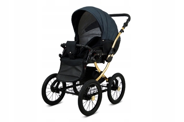 Дитячий візок 3в1 BabyLux Margaret Gold Black Grey