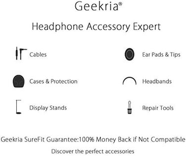 Підставка для навушників Geekria, сумісна з Bose QC25/QC35, Sony WH-1000XM4/WH-1000XM3, ATH, AKG, JBL, тримач для гарнітури, сірий