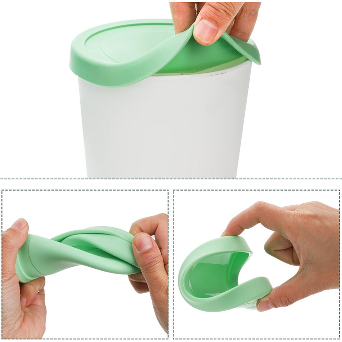 Контейнери для морозива Peohud, 4 шт, 1 л, з силіконовою кришкою, BPA-free, для дому та морозильної камери