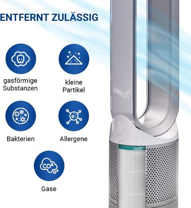 HEPA-фільтр VIOKS для очищувача повітря Dyson Pure Cool Link TP02/TP03/TP00/AM11/BP01, комплект 2 шт, змінний фільтр 967089-17 968126-03