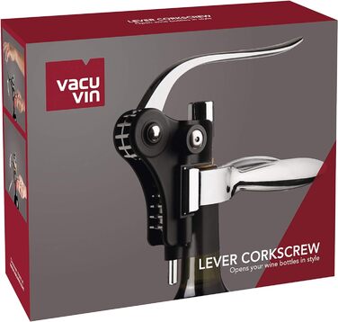 Важільний штопор чорний, Vacu Vin