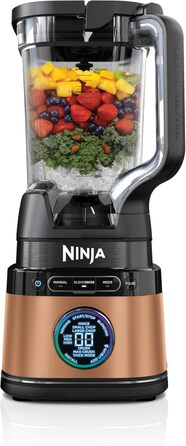 Блендер Ninja 2-в-1 Detect Power Mixer Pro 1200 Вт з глечиком і чашею для смузі, подрібнення овочів і приготування заморожених напоїв, мідний/чорний, TB301EUCP