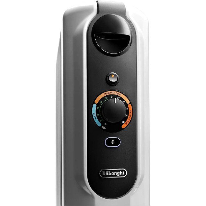 Масляний радіатор De'Longhi Radia S EasyTronic (TRRSE1225) з електронним керуванням, 12 секцій, для приміщень до 75 м³, енергоощадний режим