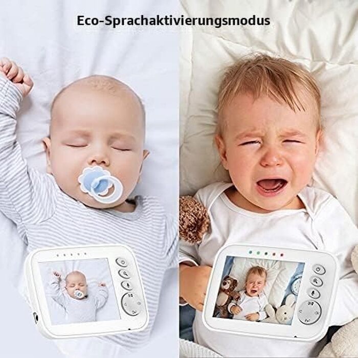 Відеоняня Baby Phone з 3.2-дюймовим LCD-дисплеєм, HD цифрова камера з нічним баченням, 2.4 GHz та двостороннім зв'язком
