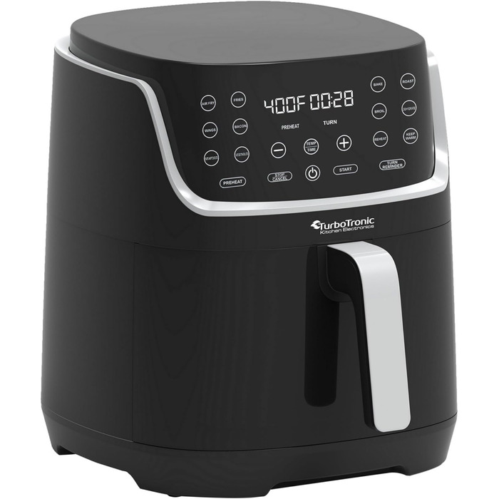 Цифрова аерофритюрниця XL 8 л AF13D, 13 програм, без масла, 80-200°C, чорна