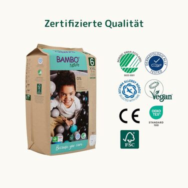 Тренувальні трусики Bambo Nature Premium для привчання до горщика, розмір 6 (15+ кг), XXL, 90 шт, екологічні та гіпоалергенні