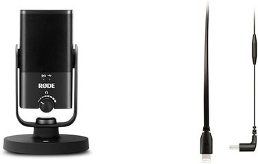 Студійний конденсаторний мікрофон RØDE NT-USB Mini з кабелем SC15 USB-C для iOS, подкастів, стрімінгу, вокалу та інструментів