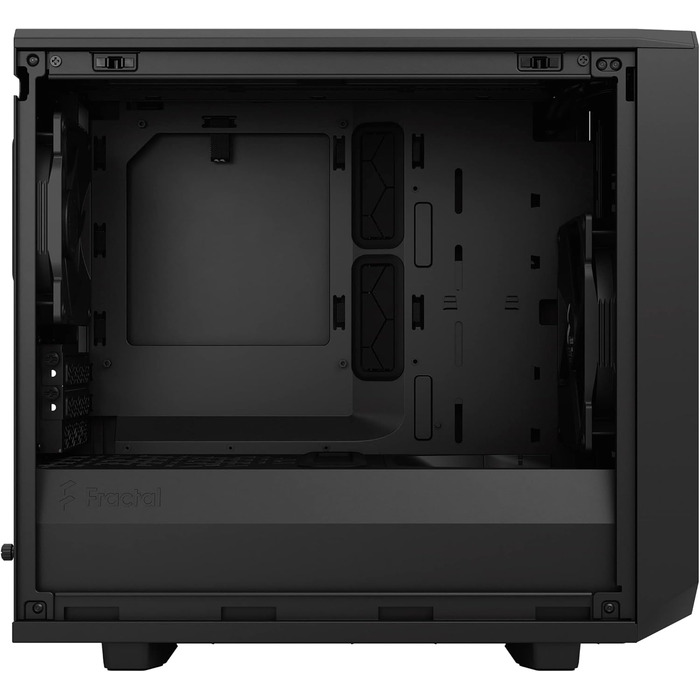 Корпус Fractal Design Meshify 2 Nano Black TG Dark Tint, скляна панель, чорний, компактний формат, для ігрового ПК