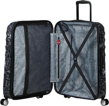 Дорожня валіза American Tourister Marvel Legends Spinner S 55 см, 36 л, багатобарвна (Captain America City), матова
