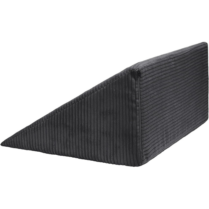 Подушка для читання Selfitex Breitcord 60x50x30 см, Німеччина - ергономічна подушка для спини та ніг з антрацитовим чохлом
