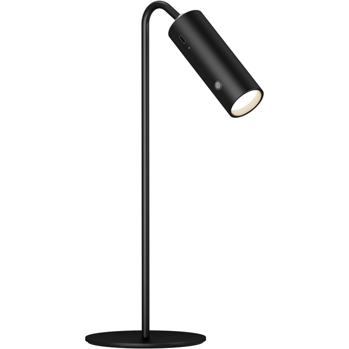 EMKE LED бездротова настільна лампа, біла, USB, диммована, сенсорна, магнітна, знімна, 360° регулювання, для читання, компактна