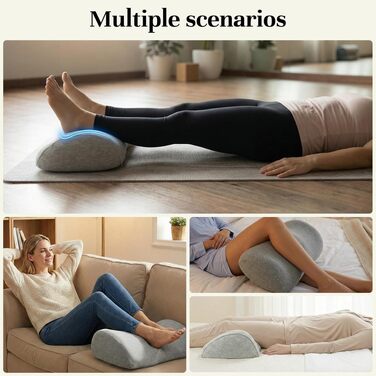 Подушка для спини та сидіння з Memory Foam L-подібної форми з підтримкою попереку для офісного крісла, сіра. Зняття болю в спині та куприку, нековзка основа