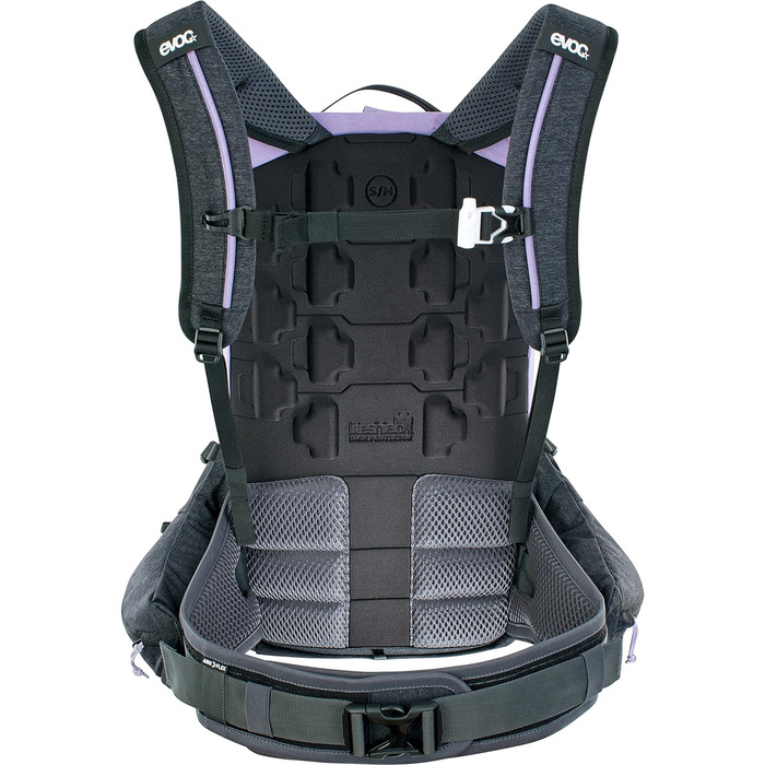 Рюкзак EVOC TRAIL PRO 16л з захистом спини, мультиколір, для трейлрайдингу та перегонів, розмір S/M, LITESHIELD PLUS, легкий, широкий пояс, відсік для питної системи 3л