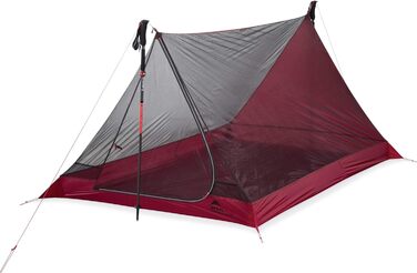 Ультралегкий туристичний намет MSR Thru Hiker Mesh House для 2 осіб, червоний