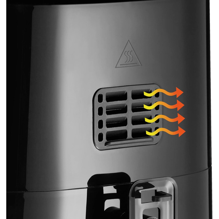 Tectake XXL аерофритюрниця 10,2 л, без олії, 8 програм, сенсорний дисплей, срібляста, рецепт у комплекті