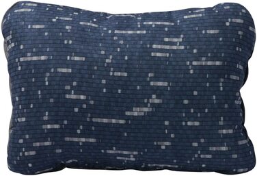 Дорожня подушка Therm-a-Rest Cinch, компактна, синя, розмір S (28x38x13 см), принт Warp Speed