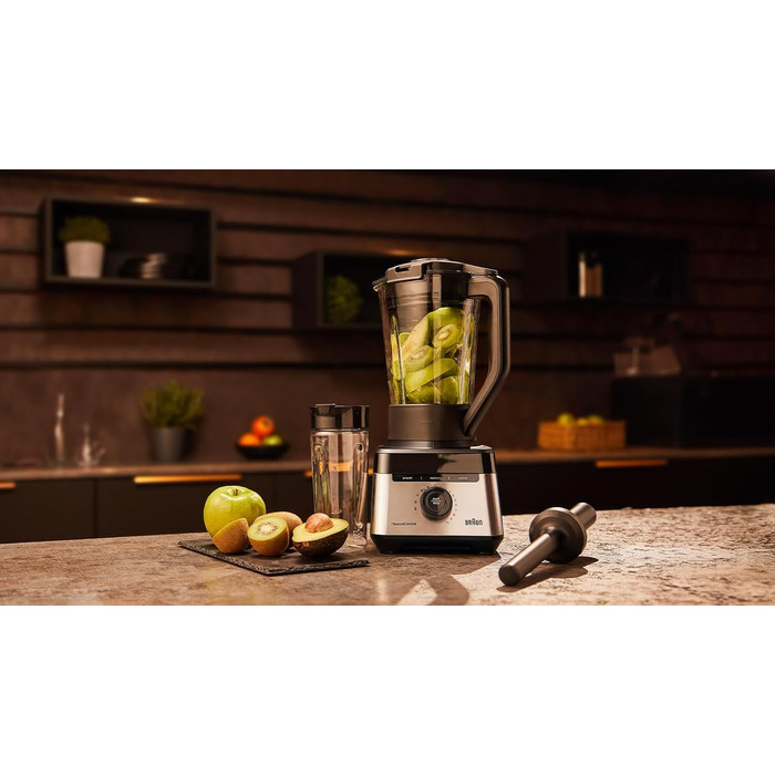 Блендер Braun PowerBlend 9 JB9040BK чорний, 1600 Вт, 2л, 18 програм, 10 швидкостей