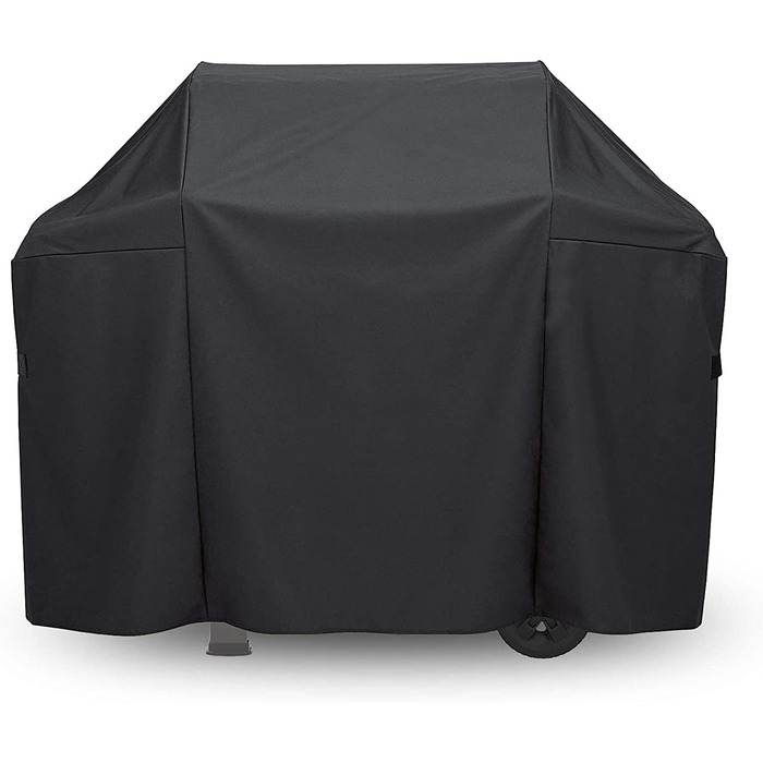 Чохол для гриля GFTIME 147x63x113 см, водонепроникний, сумісний з Weber 7130, Genesis II LX 300 Series E310, S310, E330, EP-330, Char Broil, Landmann, Brinkmann, BBQ, покриття для гриля Weber 7134