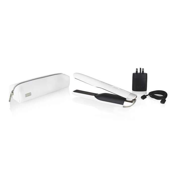 ghd Unplugged — бездротовий професійний випрямляч для волосся з подвійною технологією, білий колір, стара упаковка