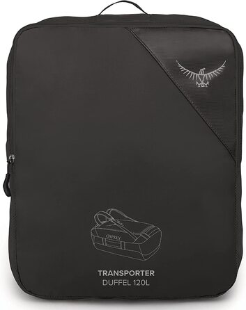 Osprey Transporter 120 л Унісекс дорожня сумка-дафл чорна, універсальний розмір