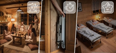 Шезлонг металевий сірий Sofotel