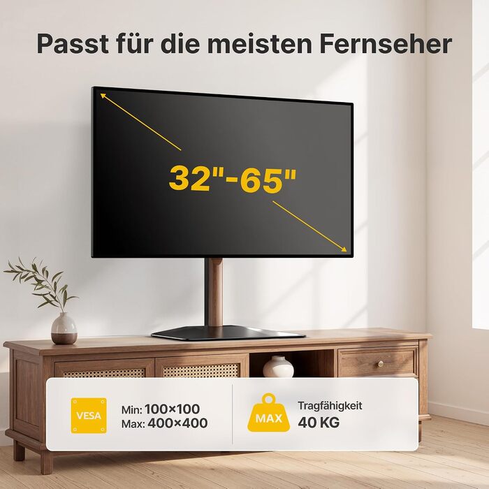 Настільна підставка для телевізора monTEK для LCD LED OLED ТВ від 32 до 65 дюймів