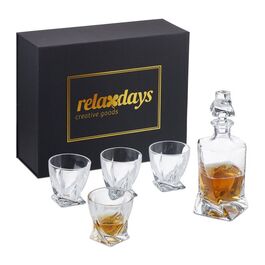Набір для віскі Relaxdays 5 шт склянний