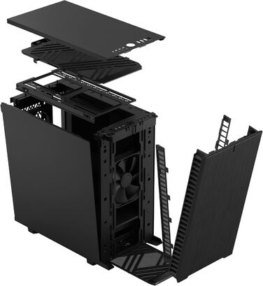 Корпус Fractal Design Define 7 Mini Black, алюміній/сталь, безшумний, Micro ATX, міні-тауер