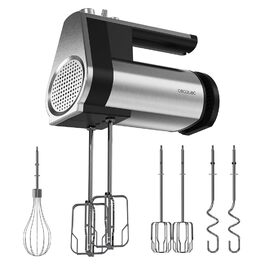 Ручний міксер Cecotec PowerTwist 500 Full Steel: 500 Вт, 5 швидкостей + Turbo, 3 насадки, сталь, без чаші