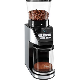 Електрична кавомолка Melitta Calibra 160 Вт, чорна/нерж. сталь