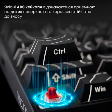 Дротова механічна клавіатура Ajazz NK68 V2 Red Switch (NK68-V2-R-PWB)