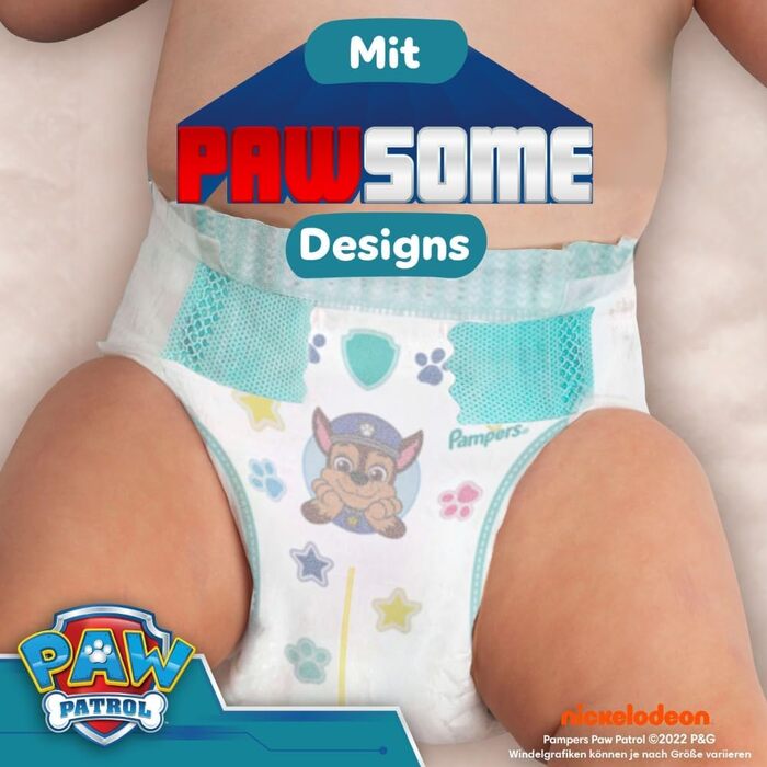 Підгузки Pampers Baby-Dry Paw Patrol Edition розмір 5 (11-16 кг), 186 шт, захист від протікань