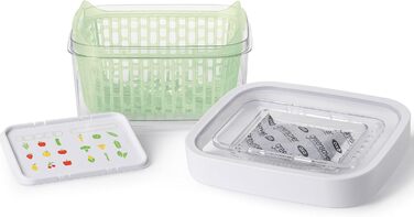 OXO Good Grips Greensaver Контейнер для зберігання продуктів, 4.7 л, з кришкою та вентиляцією, набір 4 шт.
