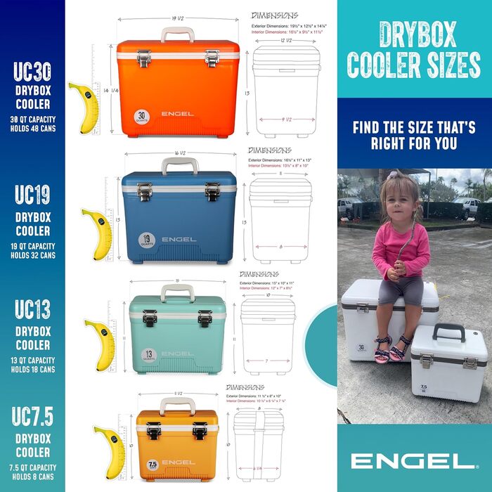 Термобокс ENGEL 30qt (28.4л) рожевий – портативний охолоджувач для кемпінгу, пікніка, подорожей. Герметичний, без електрики