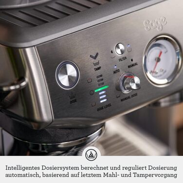 Кавоварка Sage The Barista Express Impress з ручним спінювачем молока, нержавіюча сталь