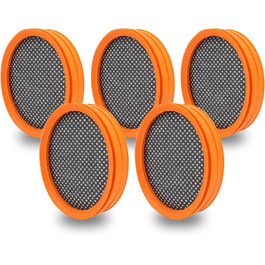Набір з 5 фільтрів Laukowind для пилососів Philips SpeedPro та SpeedPro Aqua, сумісний з FC8009/01, FC6726, FC6727, FC6723, FC6721, FC6722, FC6724, FC6725, FC6728