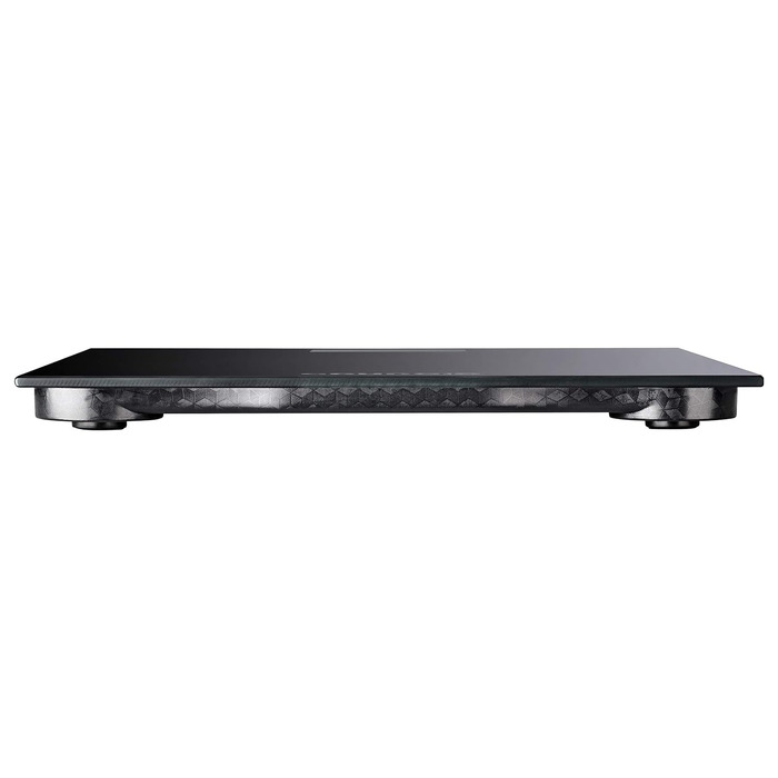 Grundig цифрова вага для людей 180 кг, точність 50 г, чорна, великий дисплей, індикатор температури, 2 одиниці вимірювання