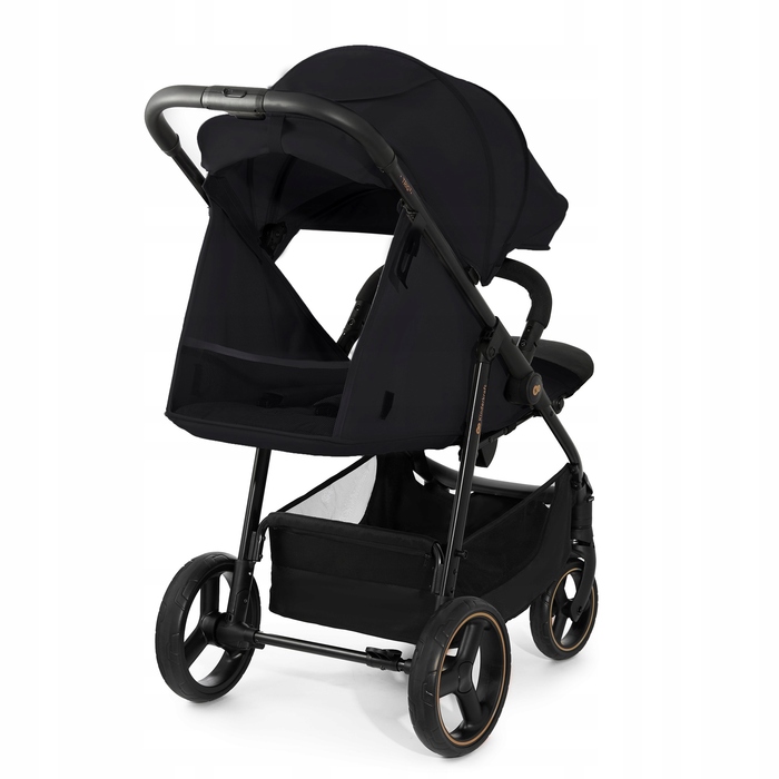 Легкий прогулянковий візок Kinderkraft TRIG 3, до 22 кг, чорний
